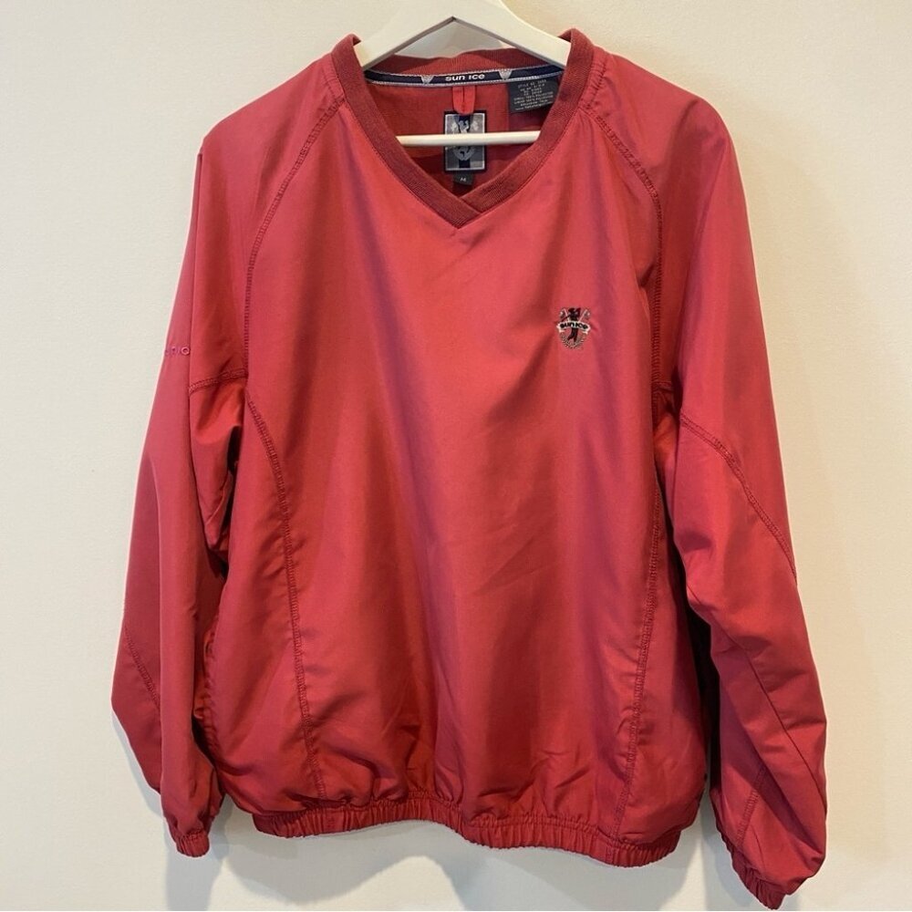 Sunice Vintage Windbreaker Pullover in Men's M - Rusty Red